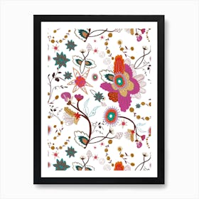 Artistic Lily Daisy Art Print