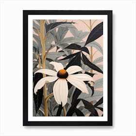 Flower Illustration Black Eyed Susan 2 Poster