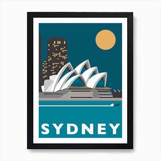 Sydney Blue Art Print