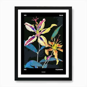 No Rain No Flowers Poster Columbine 1 Art Print