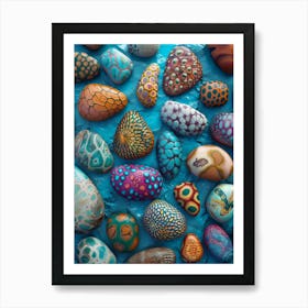 Painted Rocks Art Print