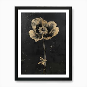 Gold Poppy Art Print