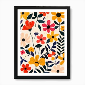 Floral Pattern 1 Art Print