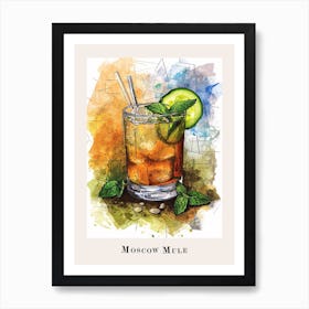 Moscow Mule Tile Poster Art Print