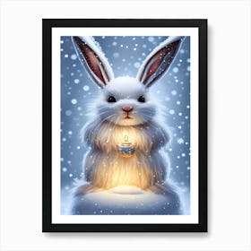 Snow Bunny Art Print