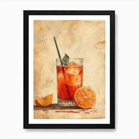 Aperol Spritz Orange 111 Art Print