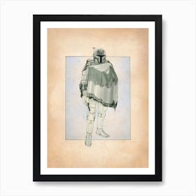 Star Wars Boba Fett 4 Art Print