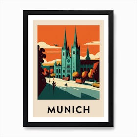 Munich 5 Vintage Travel Poster Art Print