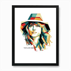 Taylor Swift Wpap Art Print