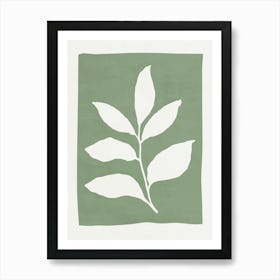 Minimalist Leaf 012 Art Print