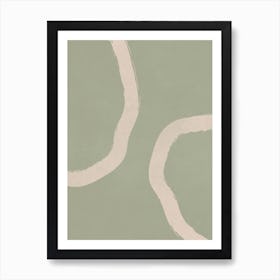 Abstract Brush Stroke 4 In Foliage Art Print