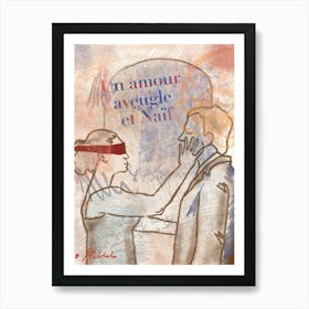 Un Amour Et Naif Art Print