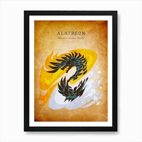 Alatreon Vintage Art Print
