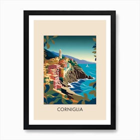 Corniglia Italy Vintage Travel Poster Art Print