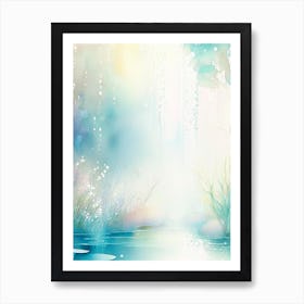 Water Sprites Waterscape Gouache 1 Art Print