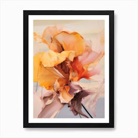 Fall Flower Painting Iris 2 Art Print