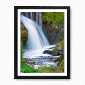 Cascade Du Rouget, France Nat Viga Style (2) Art Print