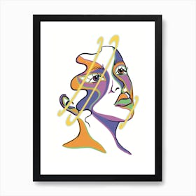 Angelic Lady Art Print