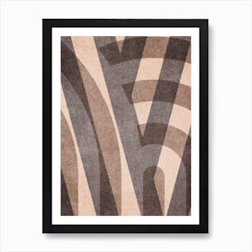 Abstract Alphabet Decorative M Art Print