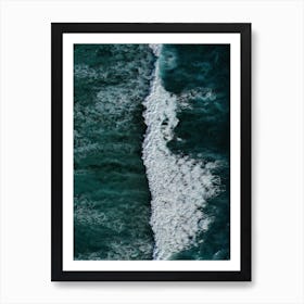 The Radiant Blue Of The Ocean Waves Art Print