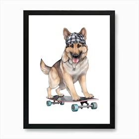 Prints, posters, nursery and kids rooms. Fun dog, music, sports, skateboard, add fun and decorate the place.40 Art Print