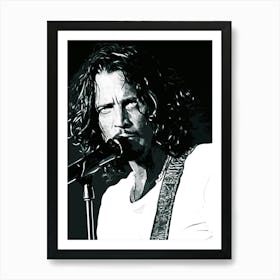 Audioslave Chris Cornell 5 Art Print