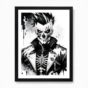 Skeleton Man 1 Art Print