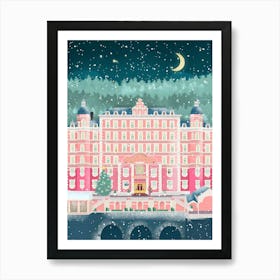 Hotel Budapest Holiday Art Print