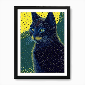 Black Cat 1 Art Print