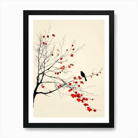 Bird On A Tree Art Print