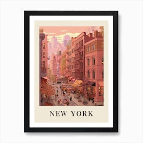 Vintage Travel Poster New York 3 Art Print