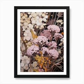 Flower Illustration Statice 3 Art Print