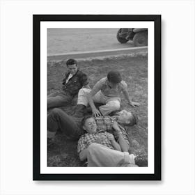 El Centro (Vicinity), California, Young People At The Imperial County Fair By Russell Lee Poster