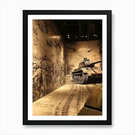 National World War 2 Museum Retro Pop Art 2 Art Print