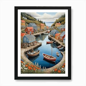 Peace Village Art Print