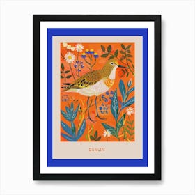 Spring Birds Poster Dunlin 2 Art Print