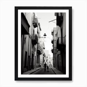 Cagliari, Italy, Mediterranean Black And White Photography Analogue 1 Art Print