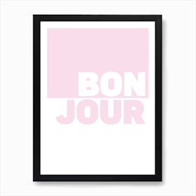 Bonjour French Quote Affiche