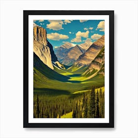 Jasper National Park Canada Vintage Poster Art Print