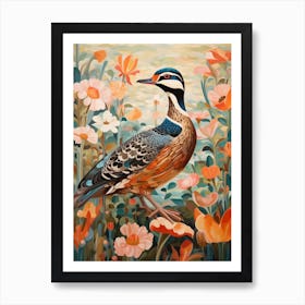 Wood Duck 3 Detailed Bird Painting Art Print