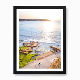 Coastal Yoga Art Print