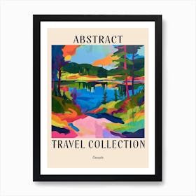 Abstract Travel Collection Poster Canada 4 Art Print