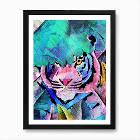 Jungle Cosmic Hunter Art Print