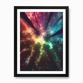 Rainbow Forest Art Print