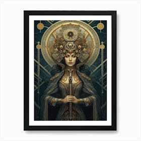 Steampunk Lady 1 Art Print