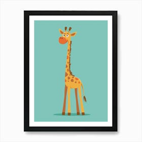 Cartoon Giraffe Art Print