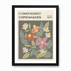 Flower Market Copenhagen (2) Art Print