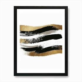 Gold And Black Canvas Print 19 Art Print