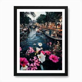 Amsterdam Canals At Dusk Art Print