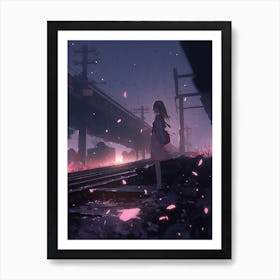 Infinite Rails Art Print